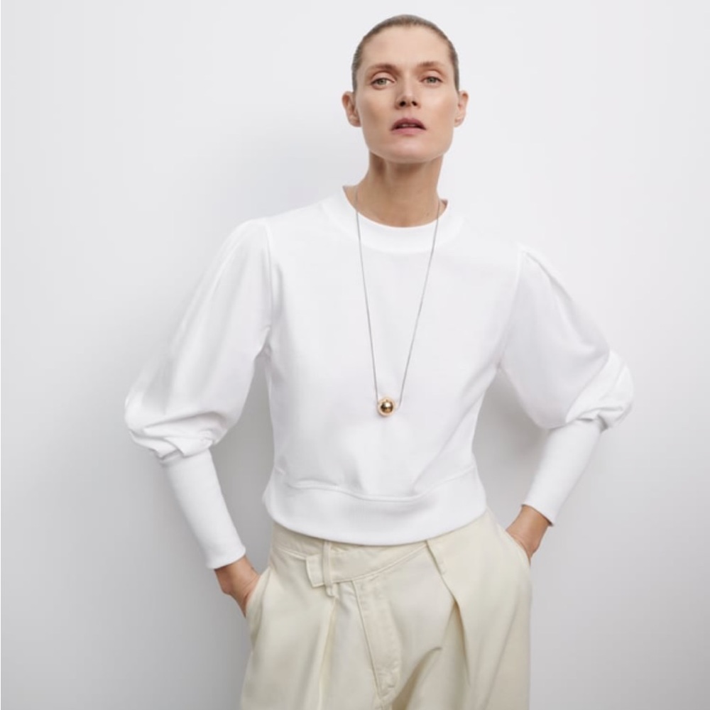 Zara white sweater
